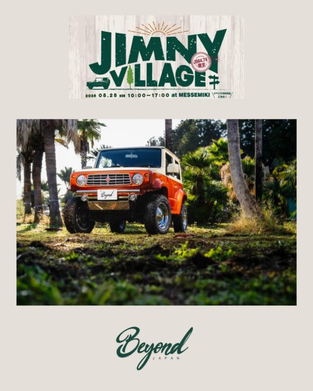 【JIMNY VILLAGE出展のお知らせ】

いよいよ今週です！！
５月２５日に開催される『JIMNY VILLAGE』
BEYONDJAPANは初公開の最新デモカーを出展致します✨
ブースでは限定のステッカーや
自慢のカスタムパーツをイベント価格にて🤫♡
楽しみにお越しください♪
たくさんのご来場お待ちしております！

#jimnyvillage
#jb74
#jb64
#jimny
#jimny4x4
#jimny4wd
#jimnysierra
#jimnylovers
#jimnylife
#jimnyoffroad
#jimnygrams
#suzukijimny
#jimnyjapan
#jimnyhk
#jimnytaiwan
#jimnyph
#jimnyind
#jimnybrasil
#jimnyuae
#ジムニー
#ジムニー男子
#ジムニー女子
#ジムニーライフ
#ジムニーのある生活
#ジムニーのある風景
#ジムニー乗りと繋がりたい
#ジムニー好きと繋がりたい
#beyond
#富津